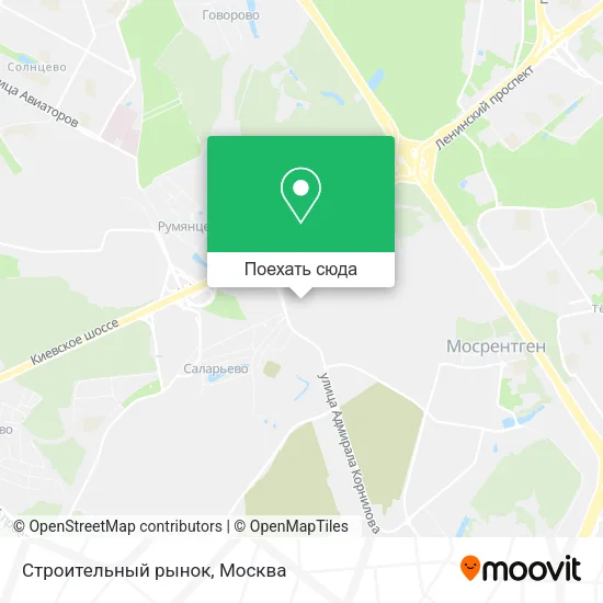 Карта Строительный рынок