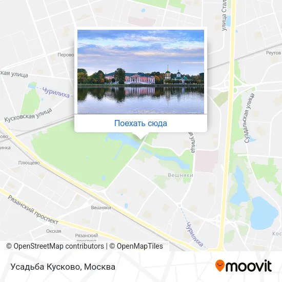 Карта Усадьба Кусково