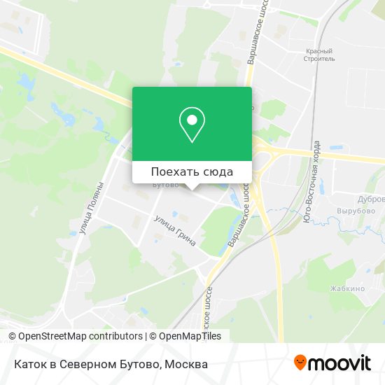 Карта Каток в Северном Бутово