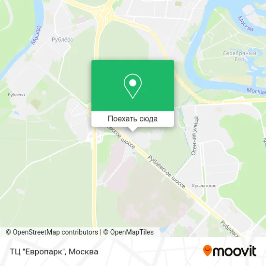 Карта ТЦ "Европарк"
