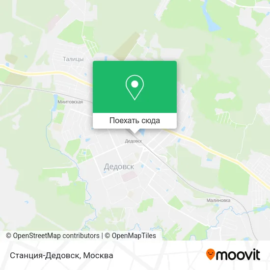 Карта Станция-Дедовск