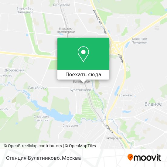 Карта Станция-Булатниково