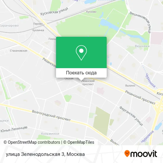 Карта улица Зеленодольская 3