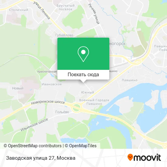Карта Заводская улица 27