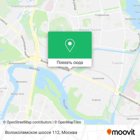 Карта Волоколамское шоссе 112