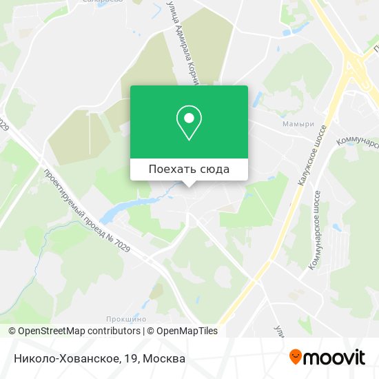 Карта Николо-Хованское, 19