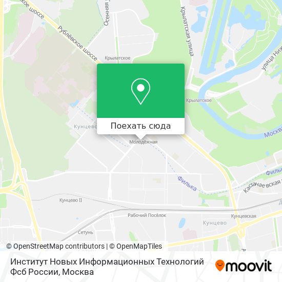 Карта Институт Новых Информационных Технологий Фсб России