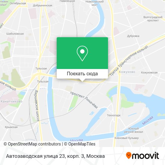 Карта Автозаводская yлица 23, корп. 3