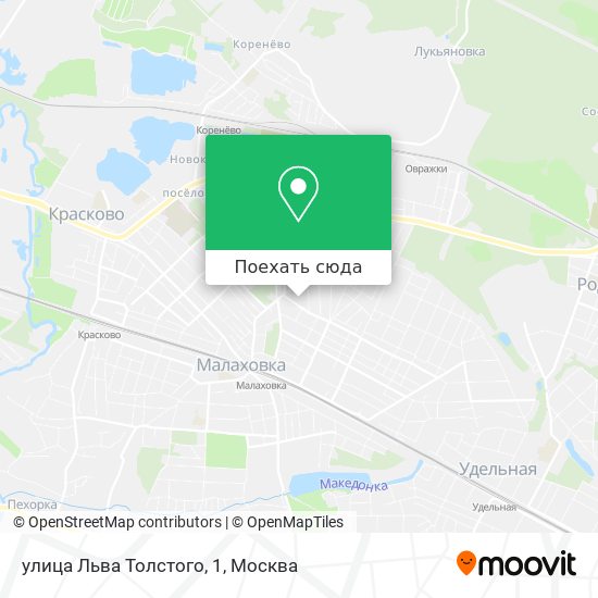 Карта улица Льва Толстого, 1