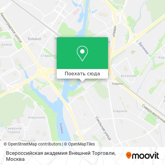 Карта Всероссийская академия Внешней Торговли