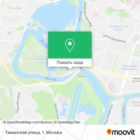 Карта Таманская улица, 1