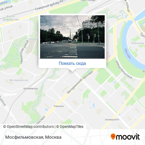Карта Мосфильмовская