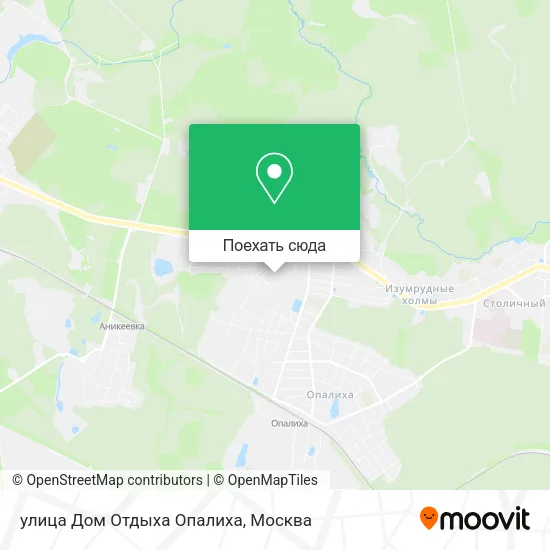 Карта улица Дом Отдыха Опалиха