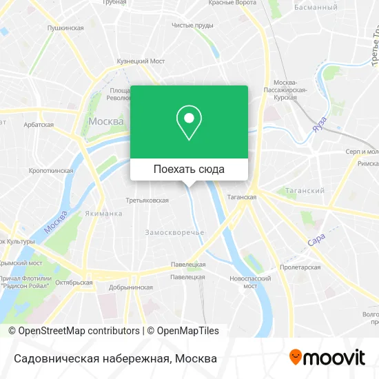 Карта Садовническая набережная