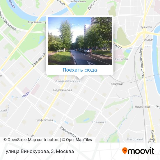 Карта улица Винокурова, 3
