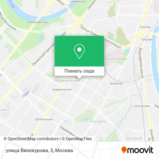 Карта улица Винокурова, 3