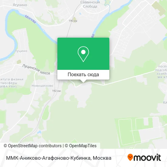 Карта ММК-Аниково-Агафоново-Кубинка