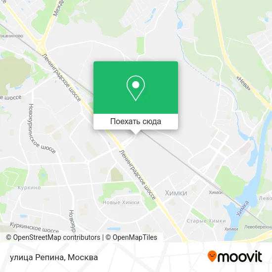 Карта улица Репина