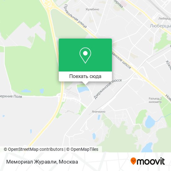 Карта Мемориал Журавли