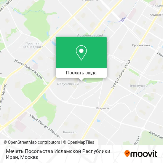 Карта Мечеть Посольства Исламской Республики Иран
