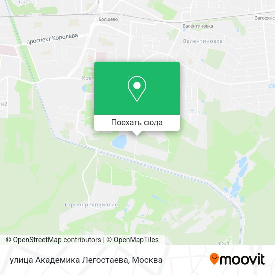 Карта улица Академика Легостаева