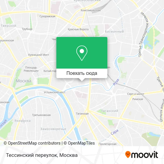 Карта Тессинский переулок