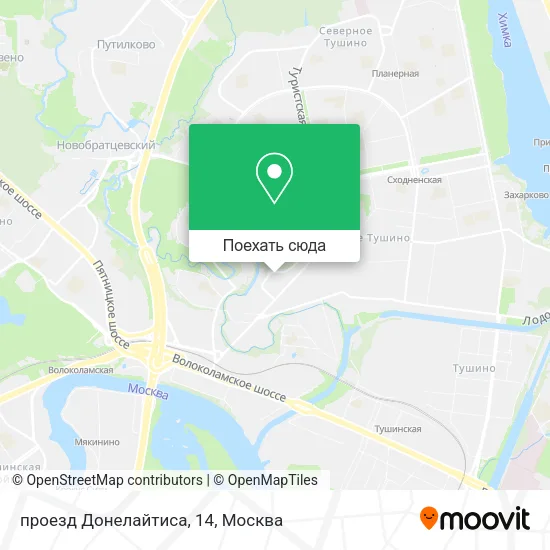 Карта проезд Донелайтиса, 14