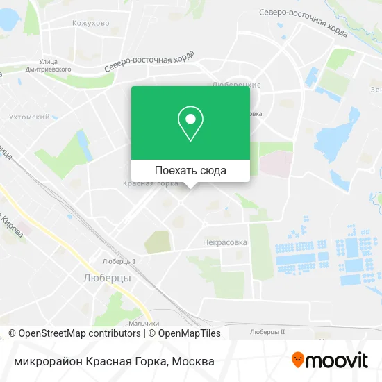 Карта микрорайон Красная Горка