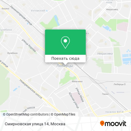 Карта Смирновская улица 14