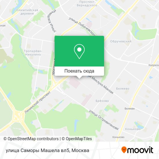 Карта улица Саморы Машела вл5