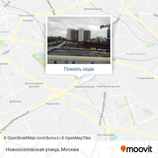 Карта Новохохловская улица