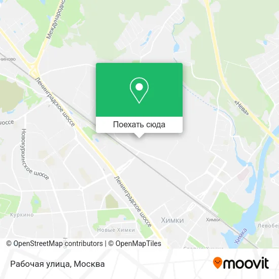 Карта Рабочая улица