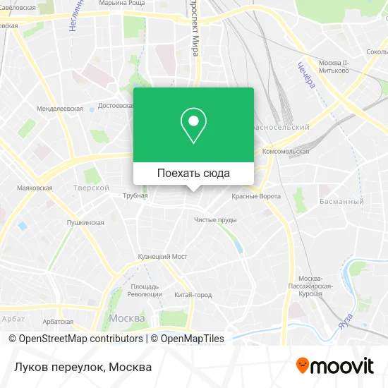 Карта Луков переулок