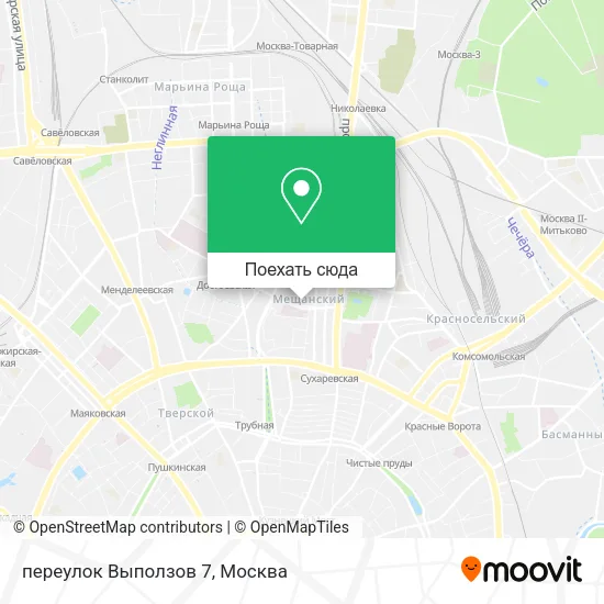 Карта переулок Выползов 7