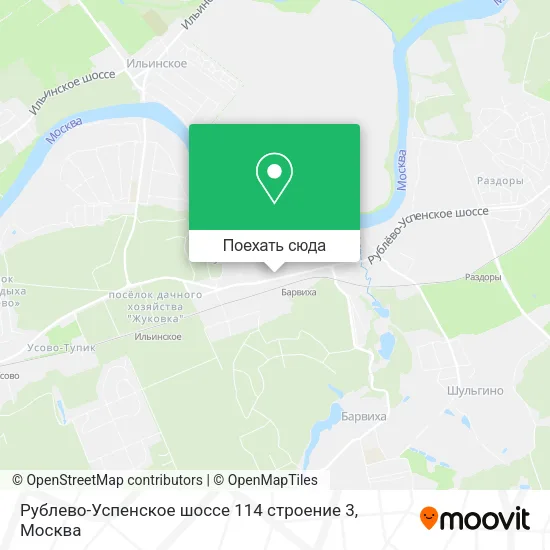 Карта Рублево-Успенское шоссе 114 строение 3