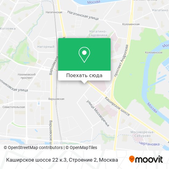 Карта Каширское шоссе 22 к.3, Строение 2