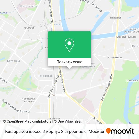 Карта Каширское шоссе 3 корпус 2 строение 6