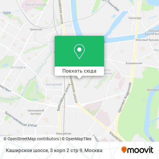 Карта Каширское шоссе, 3 корп 2 стр 9