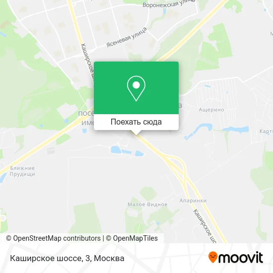 Карта Каширское шоссе, 3