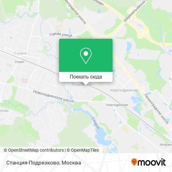 Карта Станция-Подрезково