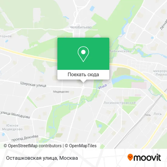 Карта Осташковская улица