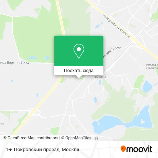 Карта 1-й Покровский проезд