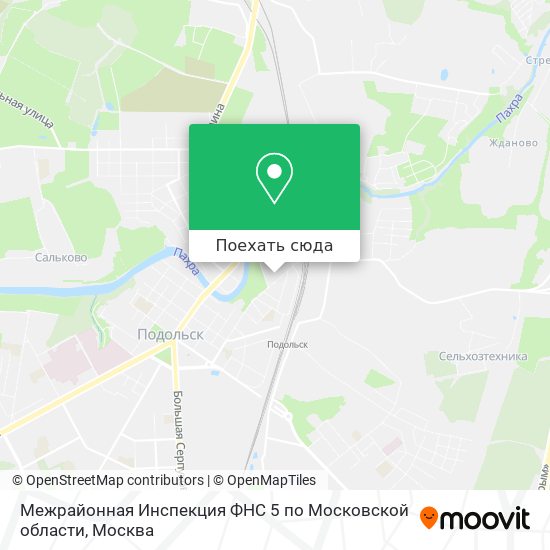 Карта Межрайонная Инспекция ФНС 5 по Московской области