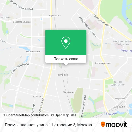 Карта Промышленная улица 11 строение 3