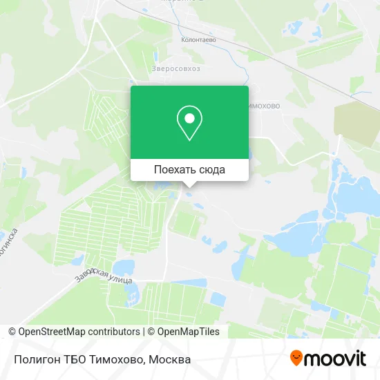 Карта Полигон ТБО Тимохово