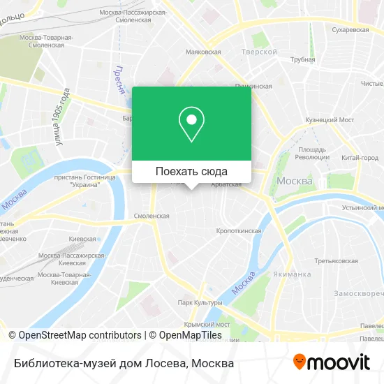 Карта Библиотека-музей дом Лосева