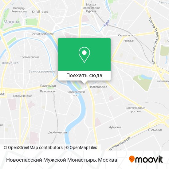 Новоспасский монастырь карта