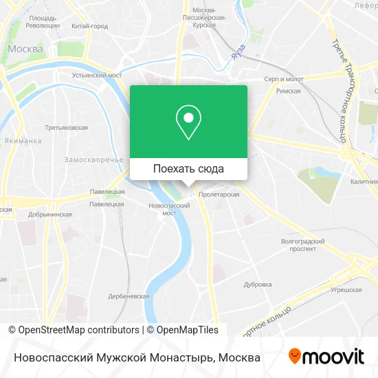 Карта Новоспасский Мужской Монастырь