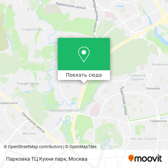 Карта Парковка ТЦ Кухни парк