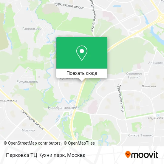 Карта Парковка ТЦ Кухни парк